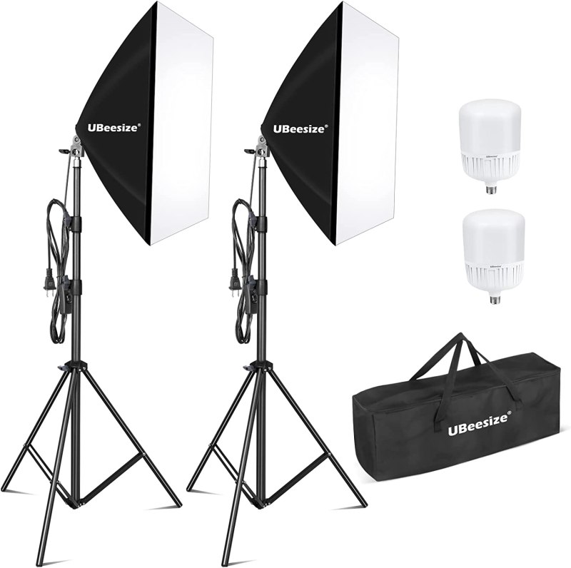 UBeesize Softbox Kit de iluminación para fotografía