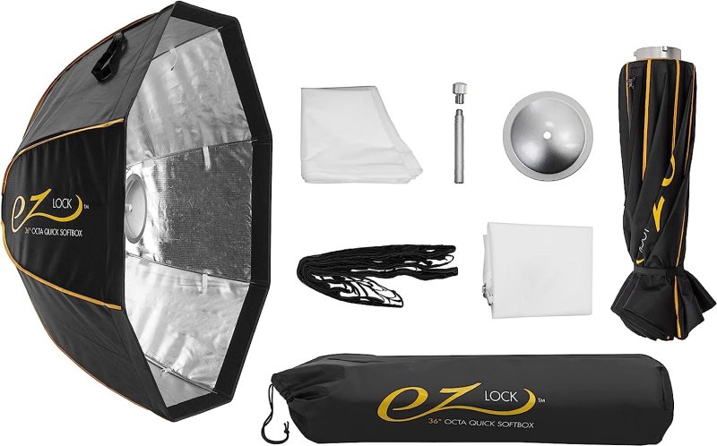 Glow Caja de luz grande EZ Lock Quick Octa con soporte Bowens (36)