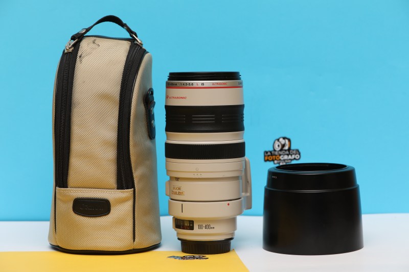 lente Canon 100-400mm zoom telefoto,  f/4.5-5.6L IS USM