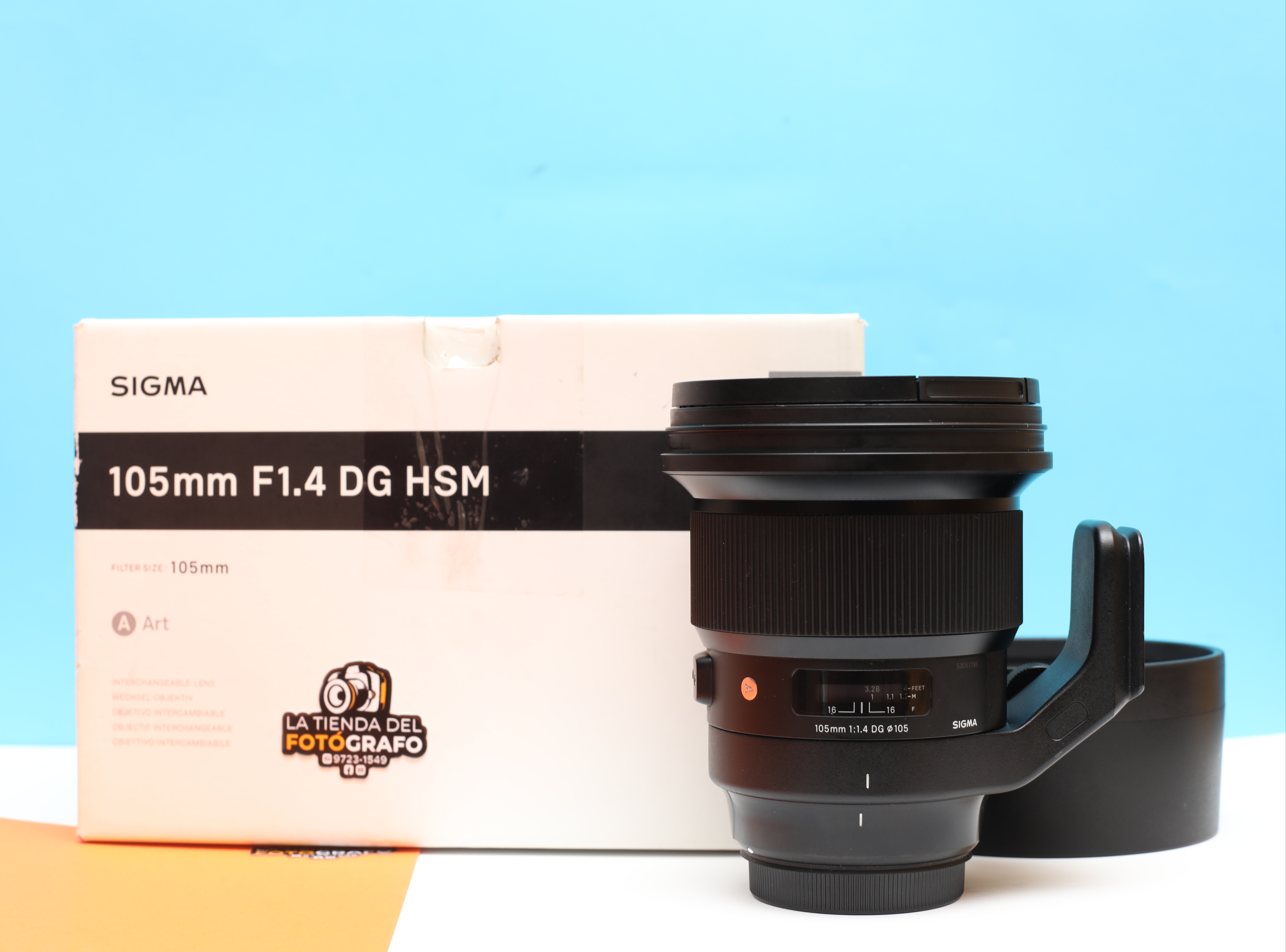 Lente art Sigma 105mm f/1.4 DG HSM para Canon EF