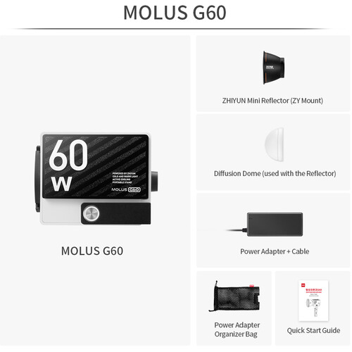 Zhiyun MOLUS G60 Bi-Color Pocket - Imagen 8