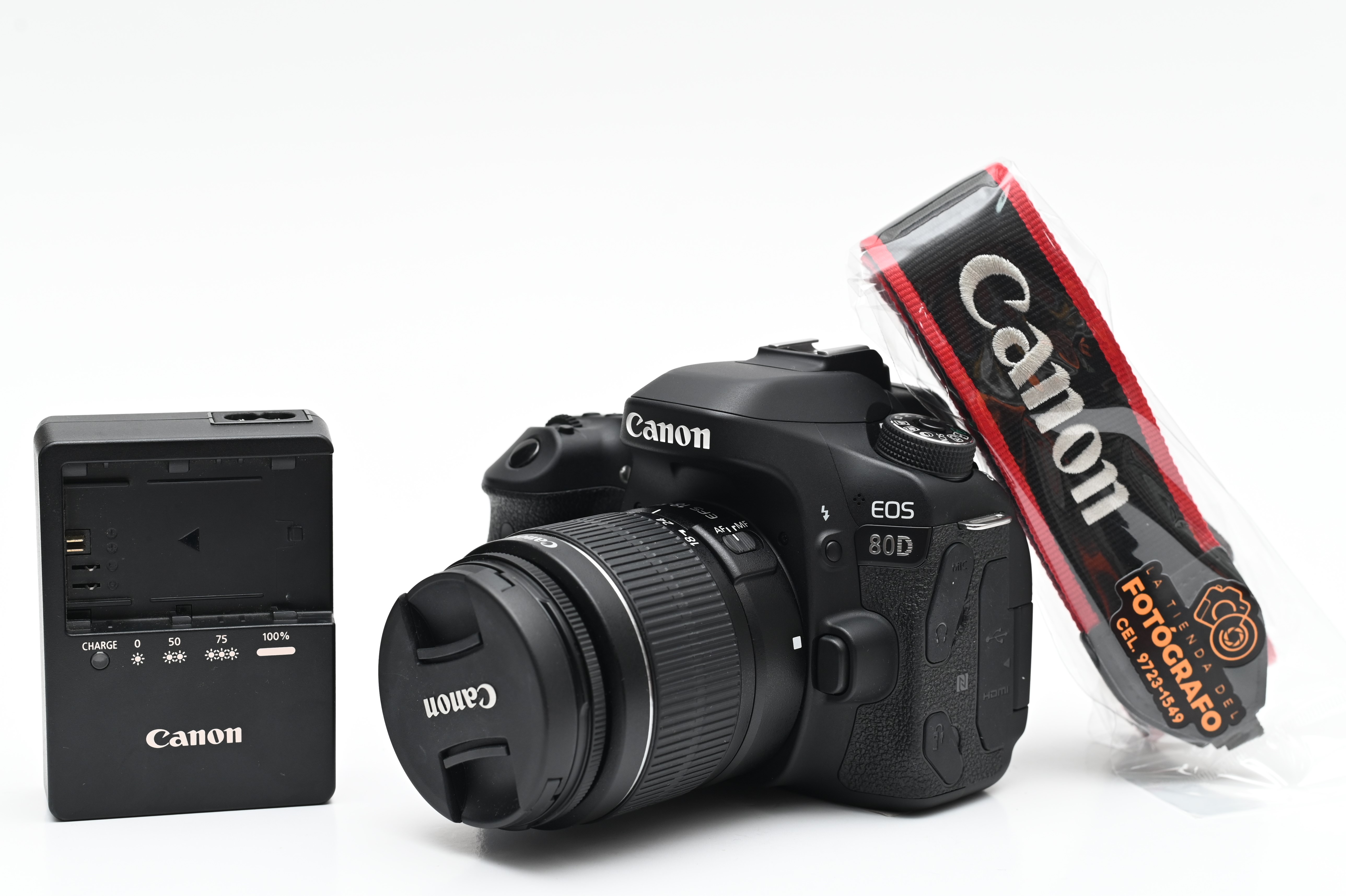 Cámara réflex digital Canon EOS 80D con lente de 18-55 mm - Imagen 7