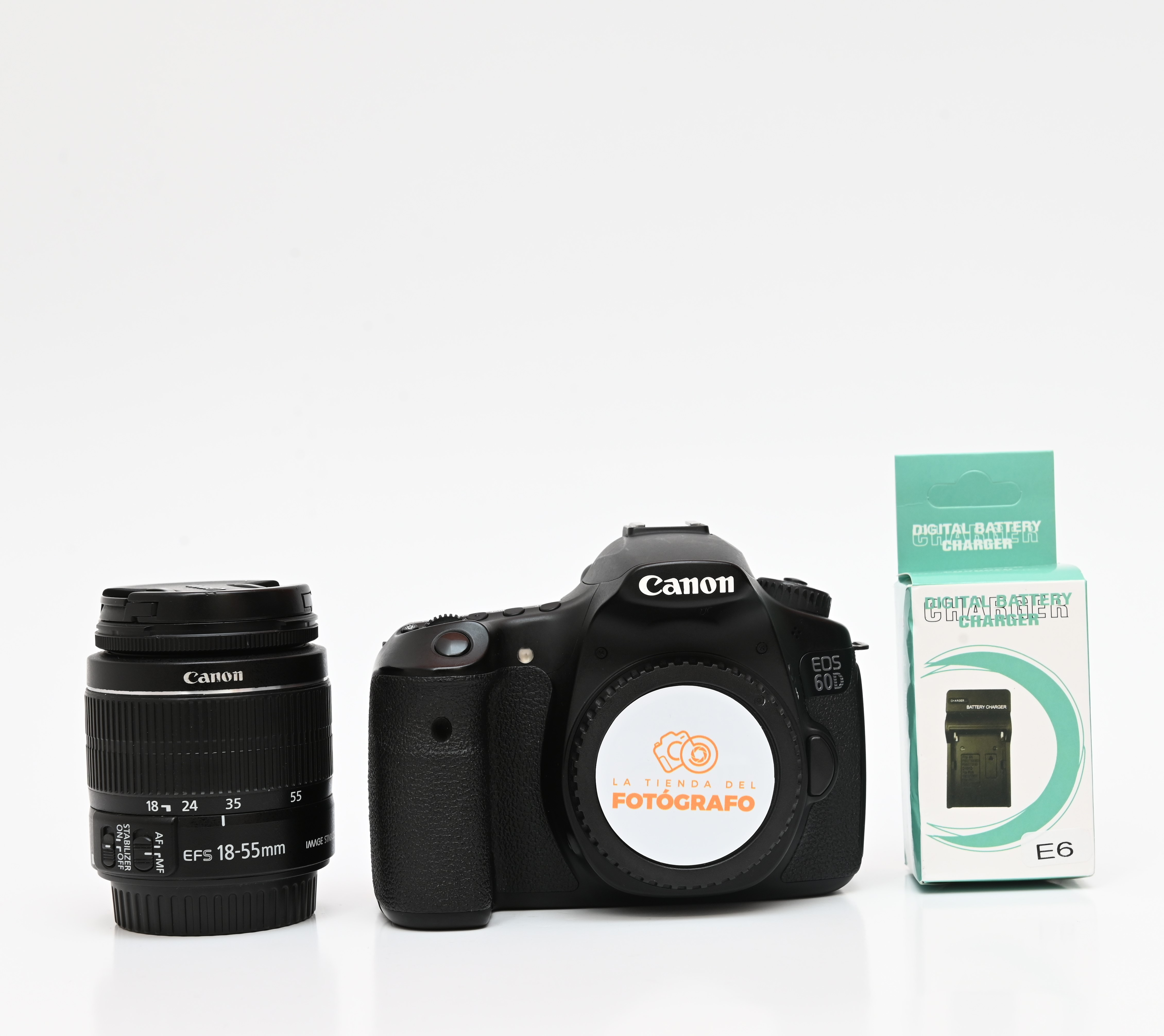 Cámara DSLR Canon EOS 60D con lente de 18-55mm - Imagen 2