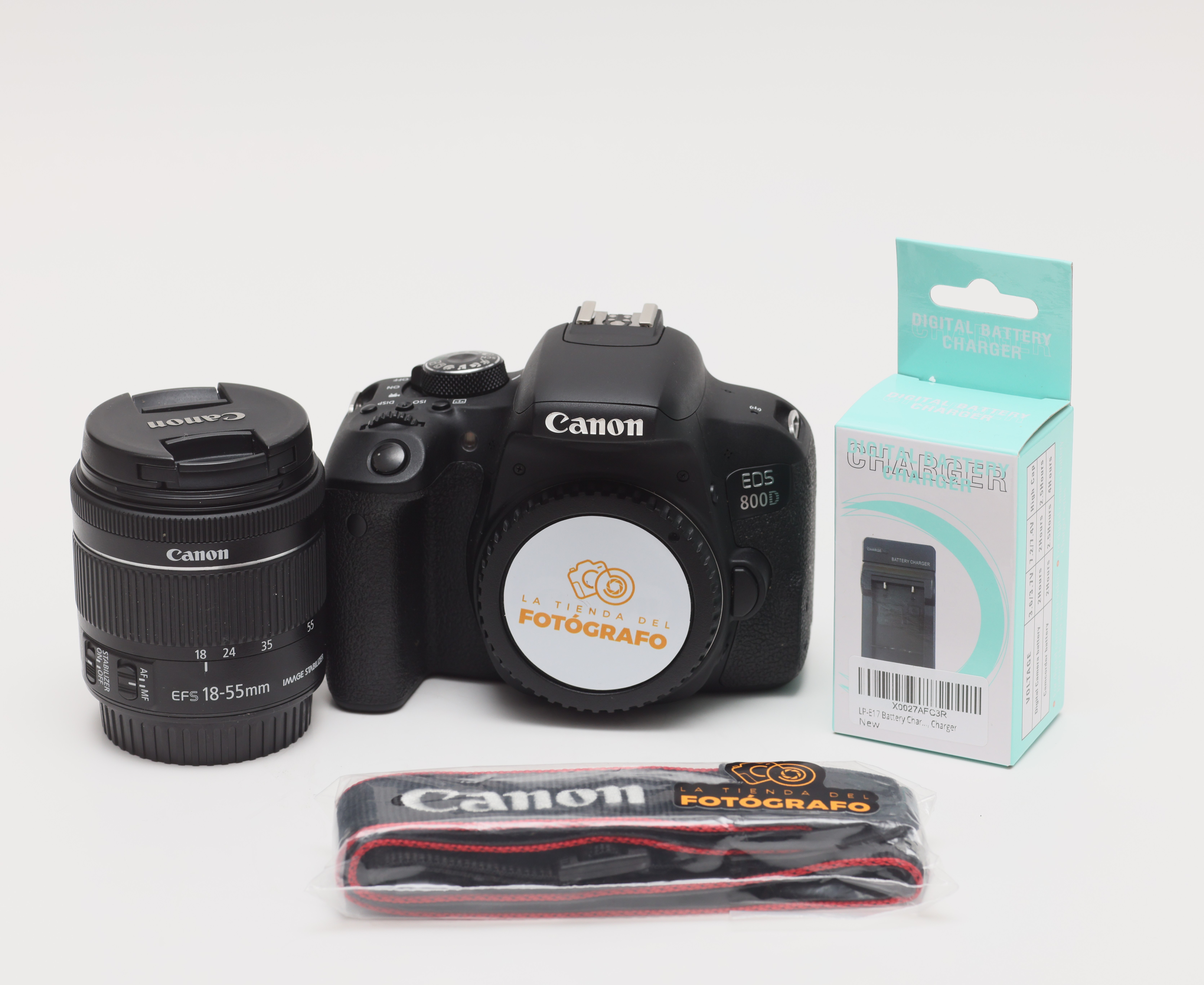 Canon EOS Rebel 800D Nombre japonés para la cámara DSLR T7i con lente AF de 18-55 mm f/3.5-5.6 - Imagen 2