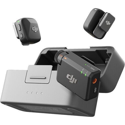 DJI Mic Mini Sistema de micrófono inalámbrico compacto para 2 personas para cámara y smartphone (2.4 GHz)