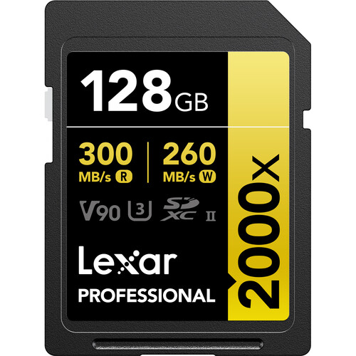 Tarjeta de memoria Lexar 128GB Professional 2000x