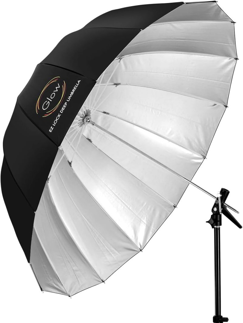 Glow Easy Lock - Paraguas grande (51 pulgadas)