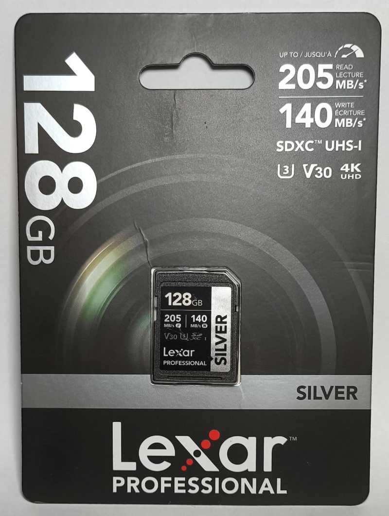 Lexar - Tarjeta SD Profesional de 128 GB, Tarjeta de Memoria SDXC de 205/140 MB/s