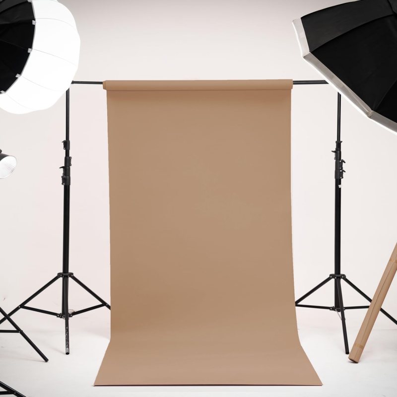 Kate fondo de papel beige oscuro sin costuras para fotografía