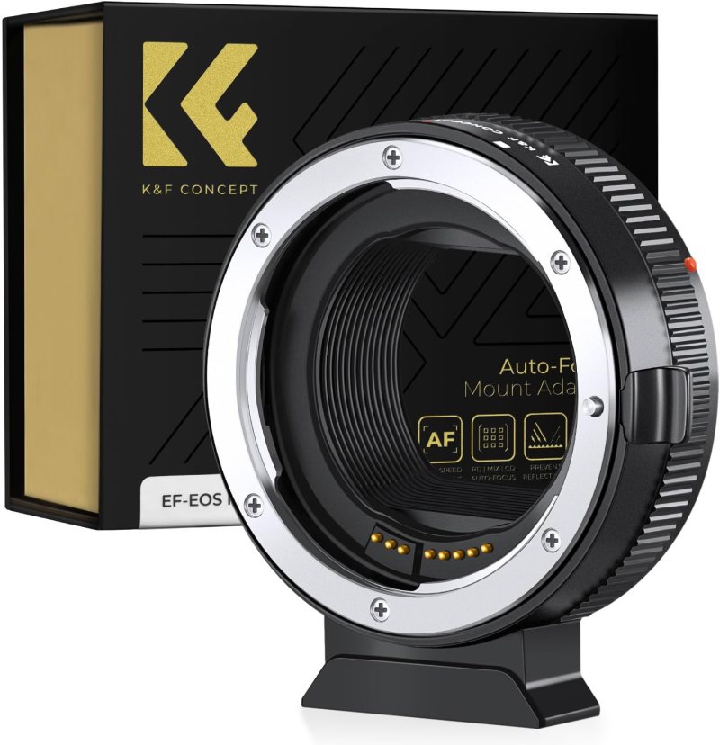 K&F CONCEPT Adaptador EF-EOS R II AF