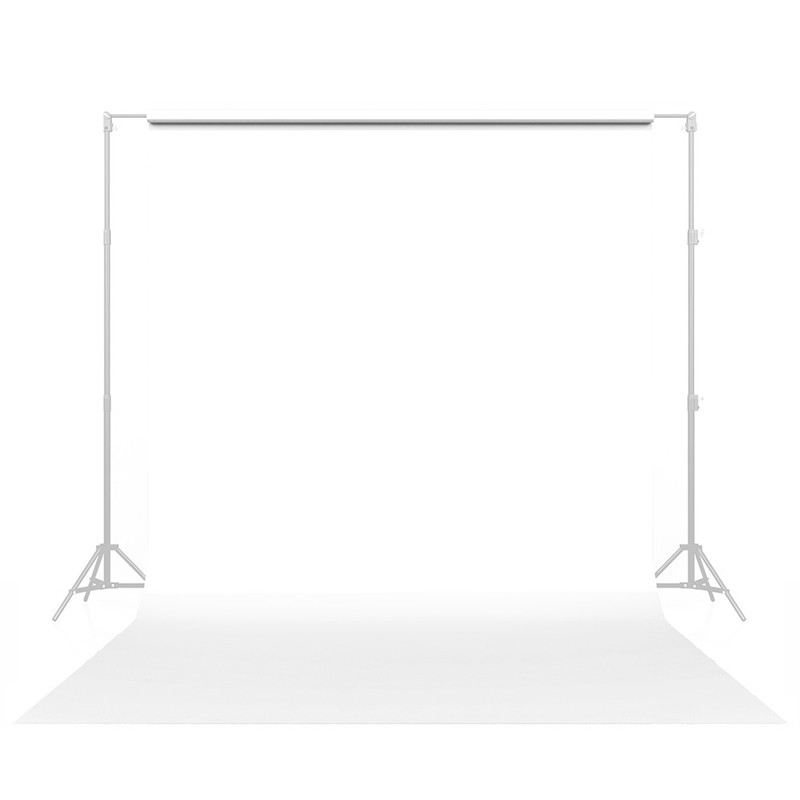 Savage Papel de fondo sin costuras - #66 blanco puro (107 pulgadas x 36 pies) con cinta negra de 2 pulgadas x 4 yardas