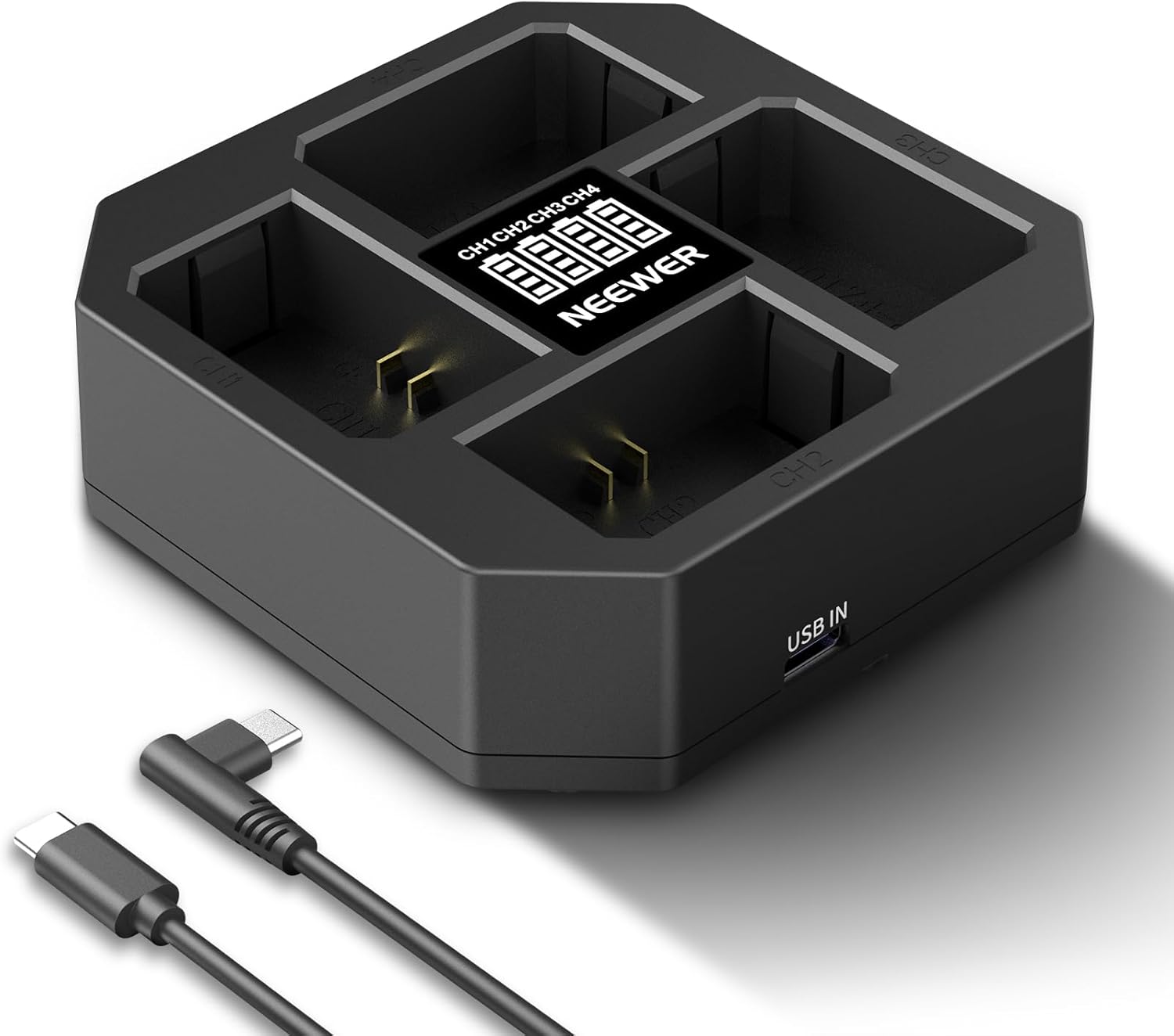 Neewer Cargador NP-FZ100 de 4 canales