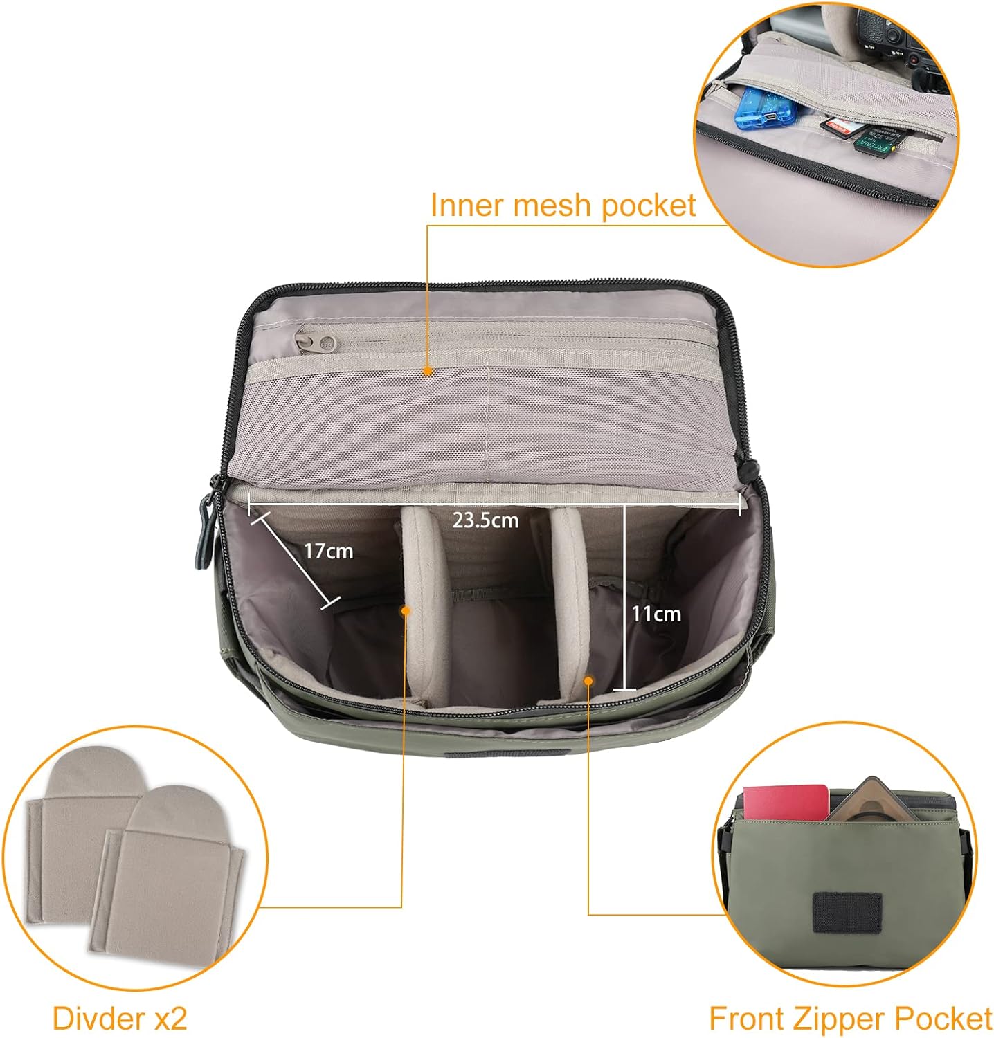 Besnfoto - Bolsa para cámara pequeña para fotógrafo. - Imagen 2