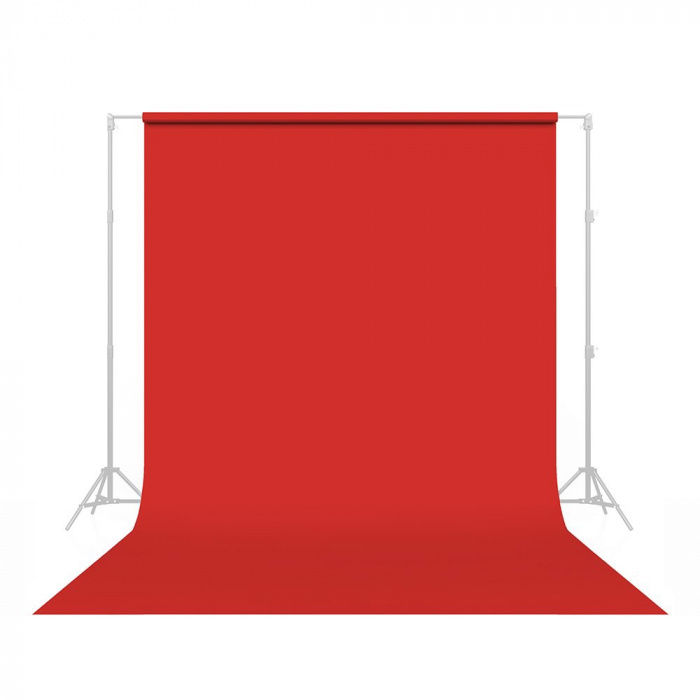 Papel de fondo sin costuras rojo primario (107'' de ancho x 36' de largo)