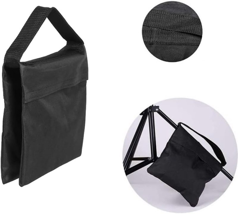 Bolsa de arena de alta resistencia para estudio fotográfico, contrapeso para fotografía, soporte de luz, trípode para grabación de vídeo al aire libre.