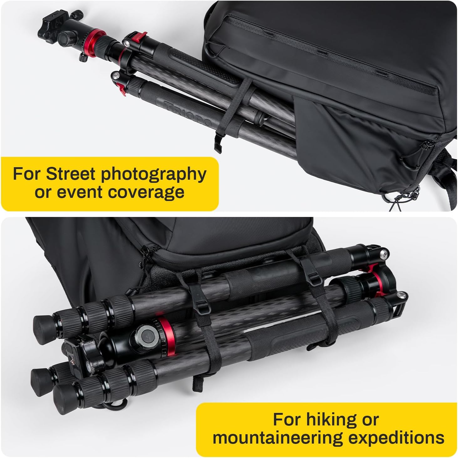 RaLeno Mochila para cámara, 22L+5L (compartimento expandible) Funda impermeable para cámara con bolsillo lateral de acceso rápido para cámara DSLR SLR sin espejo compatible con DJI Mavic Drone/16 Laptop/trípode - Imagen 9