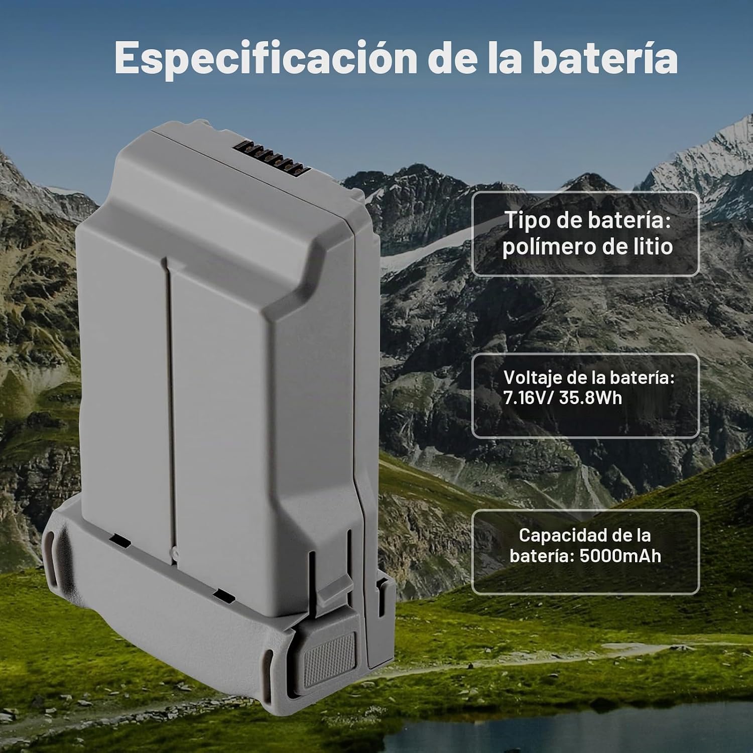 Batería de vuelo inteligente Plus (2 Baterias ) con concentrador de carga bidireccional para DJI Mini 5 Pro - Imagen 2