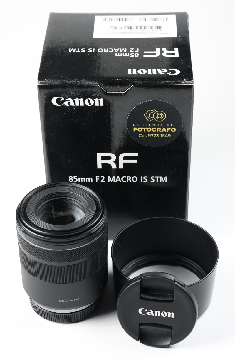 Lente Canon RF 85mm f/2 Macro IS STM
